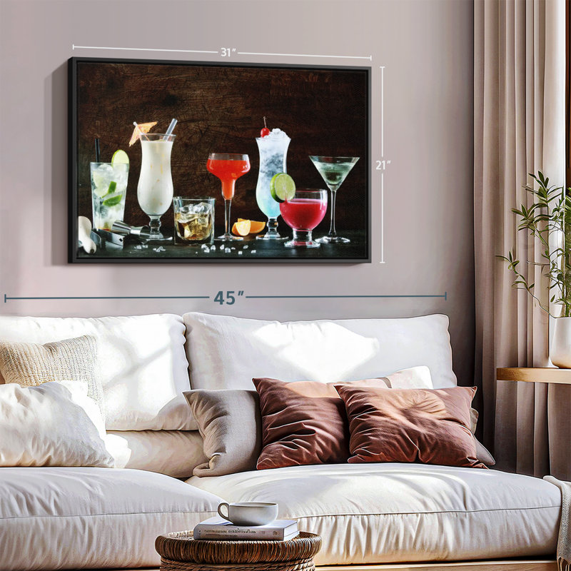" Cocktail Spread Canvas Print ", 21" H x 31" W