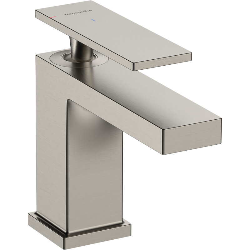 hansgrohe Tecturis E Single-Hole Faucet 80 with Pop-Up Drain, 1.2 GPM, Brushed Nickel