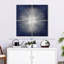 Sunburst argenté sur bleu I-109086386