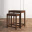 Casalee Solid Mango Wood 2-Piece Nesting Table Set with Carved Tabletops-1296775633-1296775632
