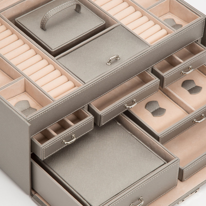 Fallynn Jewelry Box, Gray