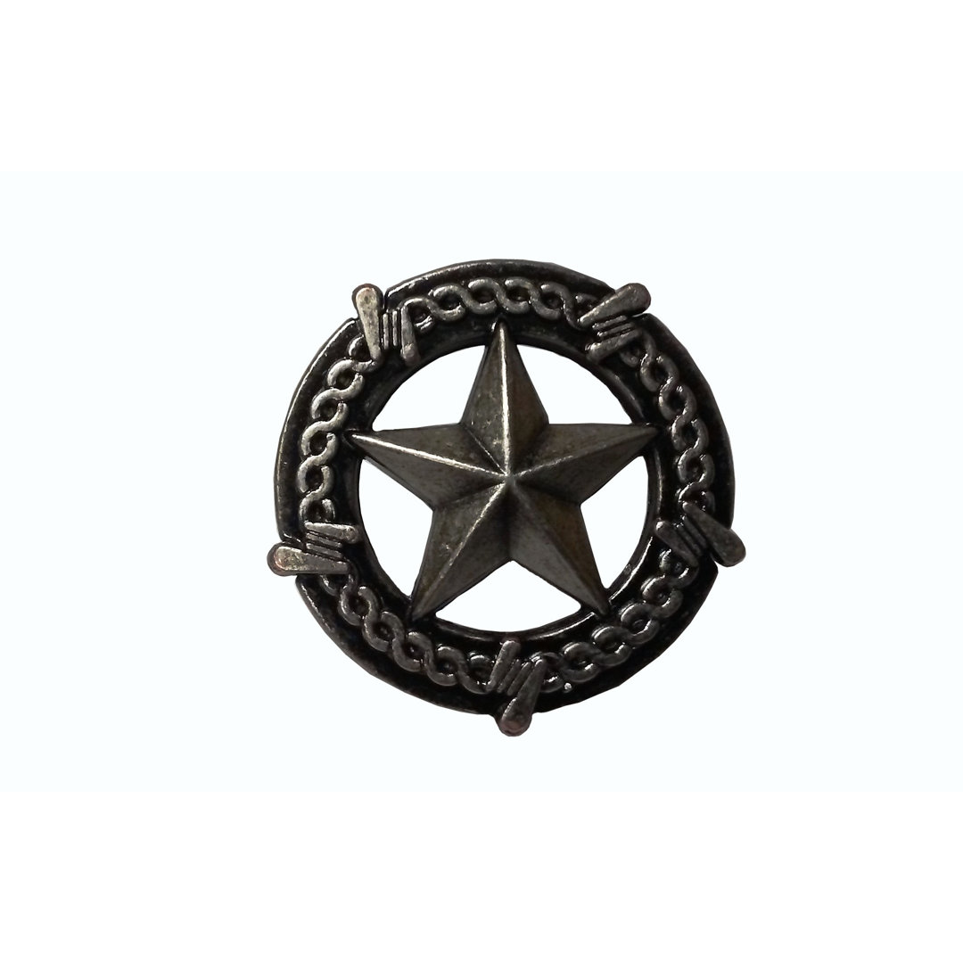 1 1/2" Length Star Knob Buck Snort Lodge 