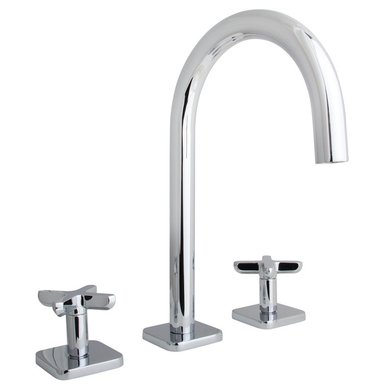 Lucid Widespread Bathroom Faucet with Drain Assembly