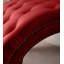 Fauteuil inclinable classique en velours avec capitonnage à boutons et garniture cloutée argentée-630721009