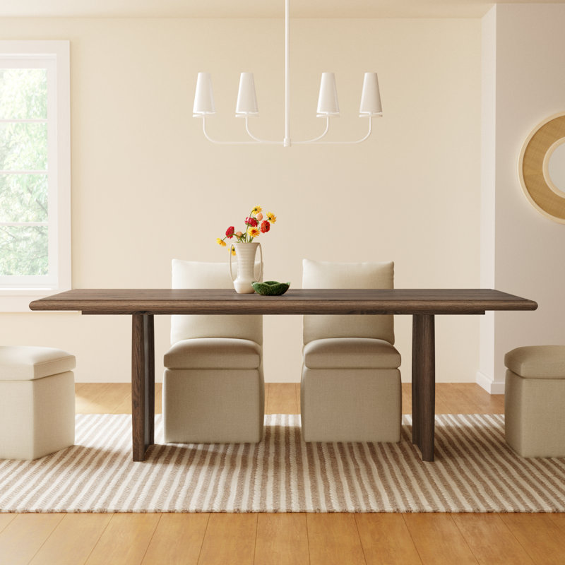 Cayenne Oak Dining Table, Weathered Oak