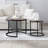Set of 2 Coffee Table Nesting Side Round End Table Top Sturdy Metal Frame Desk