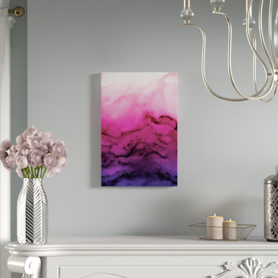 " Winter Waves - Fuchsia Purple Ombre " by Julia Di Sano