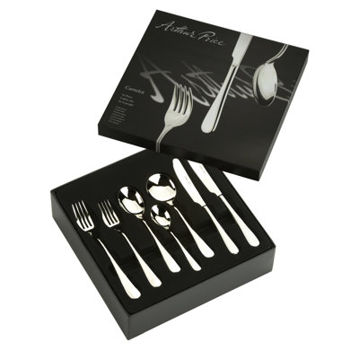 Camelot 56 Piece 18/10 Stainless Steel Cutlery Set, Service for 8