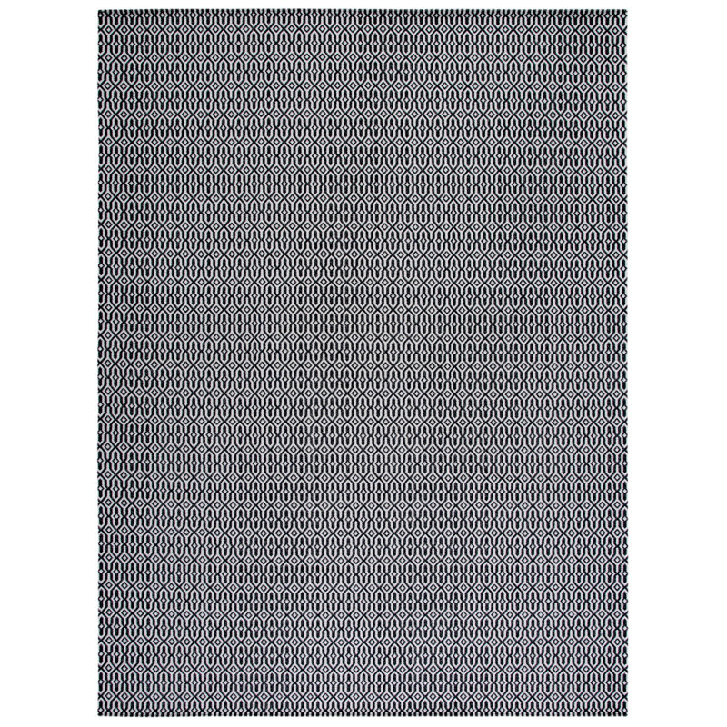 Martha Stewart Cotton Rug in Charcoal/Gray, Rectangle 8' x 10'