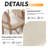 French Provincial 37.7" H Dining Chairs Set of 2, Linen Upholstered Oval Back Chairs, Solid Wood Side Chairs for Dining Room
