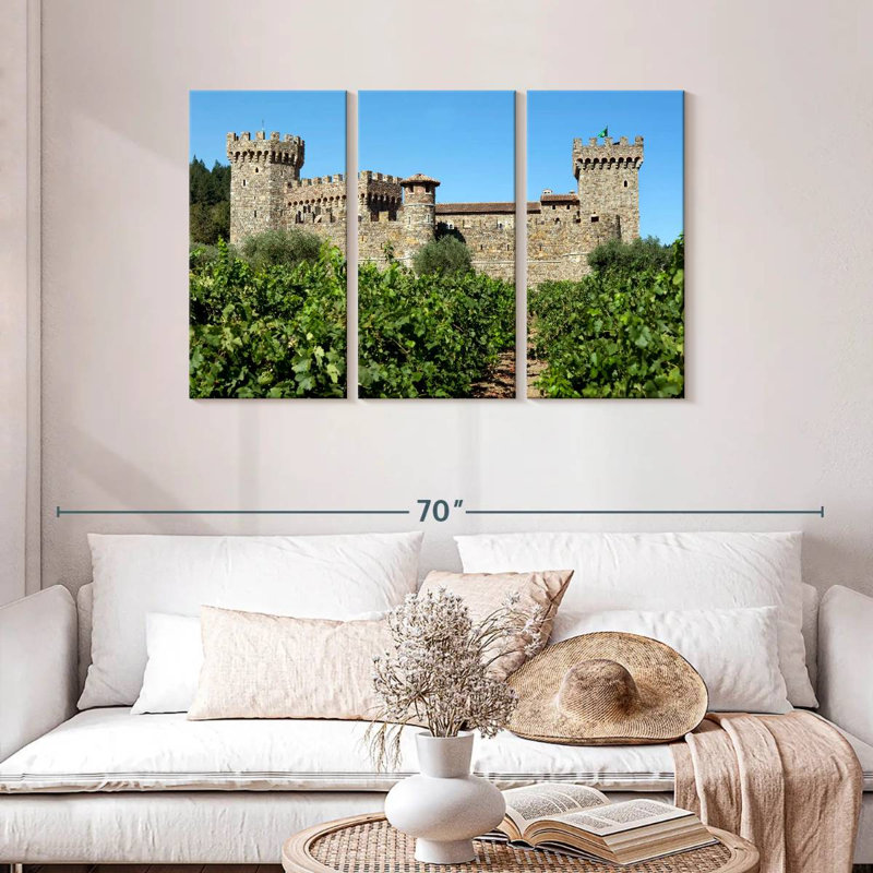 Lilie Napa Valley Castle, H 28 po x l 45 po