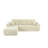 105-Inch Cloud Sectional Sofa With L-Shape Chaise, Deep-Seated Modular Design For Ultimate Comfort And Flexible Living Spaces.