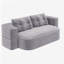 Canapé 78,7 "moderne 2 en 1 pliable avec couverture fonctionnelle et 2 coussins moelleux, canapé en velours côtelé moelleux confortable, canapé-lit convertible, canapé à siège profond pour salon, chambre à coucher-331658915