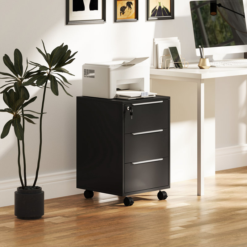 File Cabinet, Black/Black