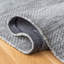 Tapis rayé touffeté à la main gris clair-1411262759