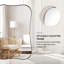 Miroir de salle de bain Contemporary Cadre en acier inoxydable-285093402-296120463