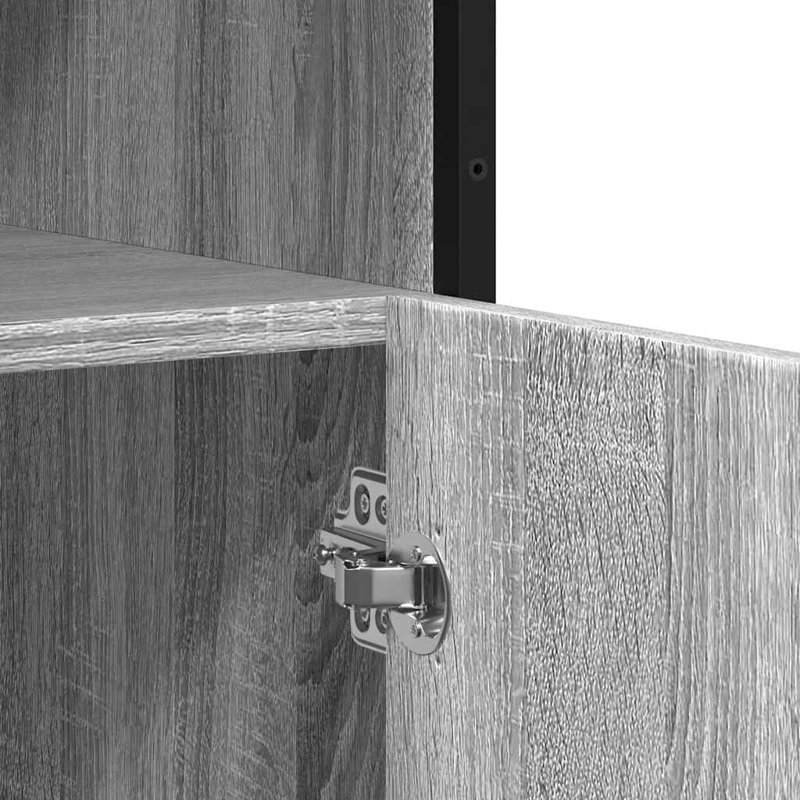 Sideboard 100X35x76 Cm Engineered Wood, Grey Sonoma