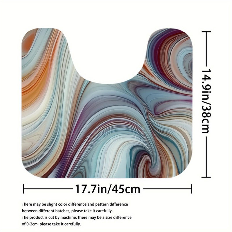 Ensemble de 3 tapis de salle de bain Marble Swirl