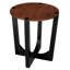 Table d'appoint en bois massif ACACIA, brun et noir