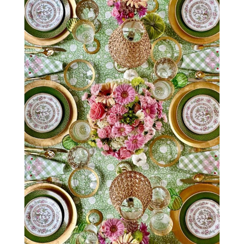 Rectangle Tablecloth - Green Eden, 60" D x 120" L