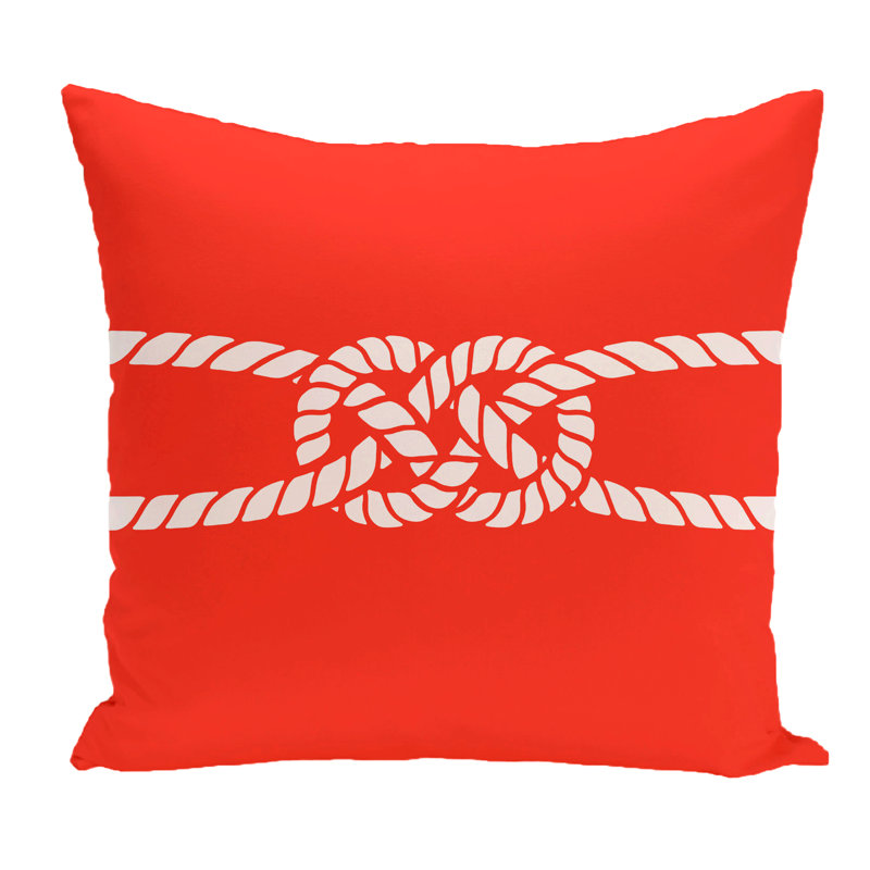 Housse de coussin carrée d’extérieur Carrick Bend, H 18 po x l 18 po, Rouge