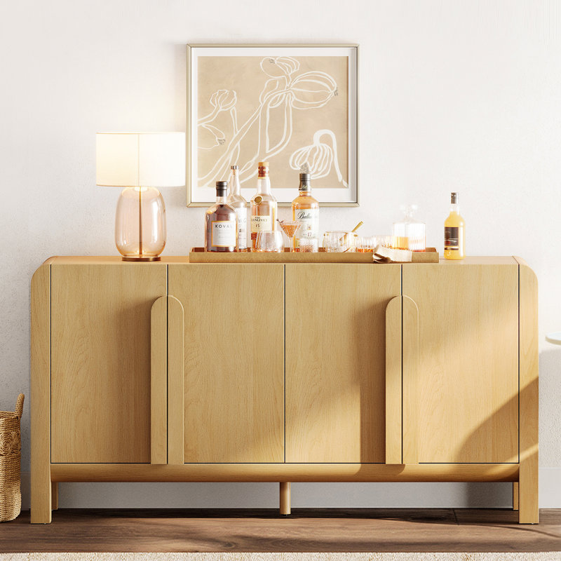 Buffet Mid-Century moderne Adora, Chêne