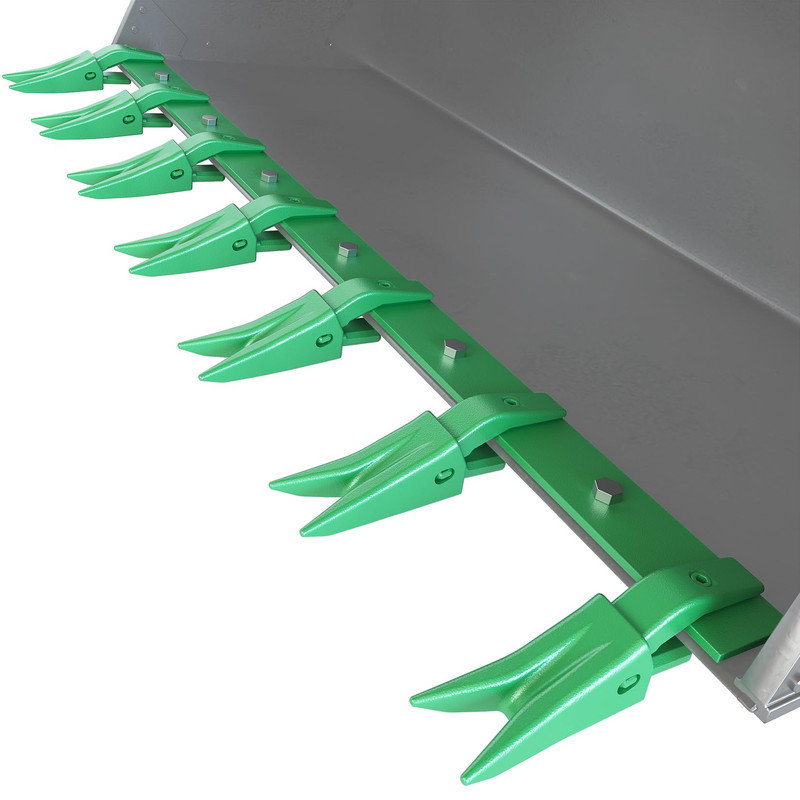 Barre de dentition sous-compacte pour tracteur de 61 po - 7 dents, s'adapte aux bords tranchants de 1/2 po, sans perçage, charge de 4560 lb, vert