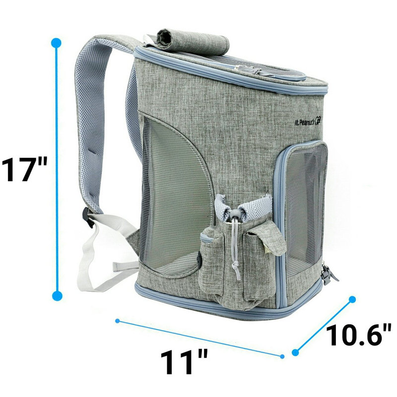 Collapsible Soft-Sided Crate with 2 Doors, Platinum Gray
