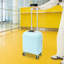 Valise rigide à roulettes, bagage de cabine, valise à roulettes portative avec porte-gobelet et port de chargement USB-135820472