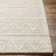 Rectangle Richt Chevron Polyester/Wool Area Rug in Ivory