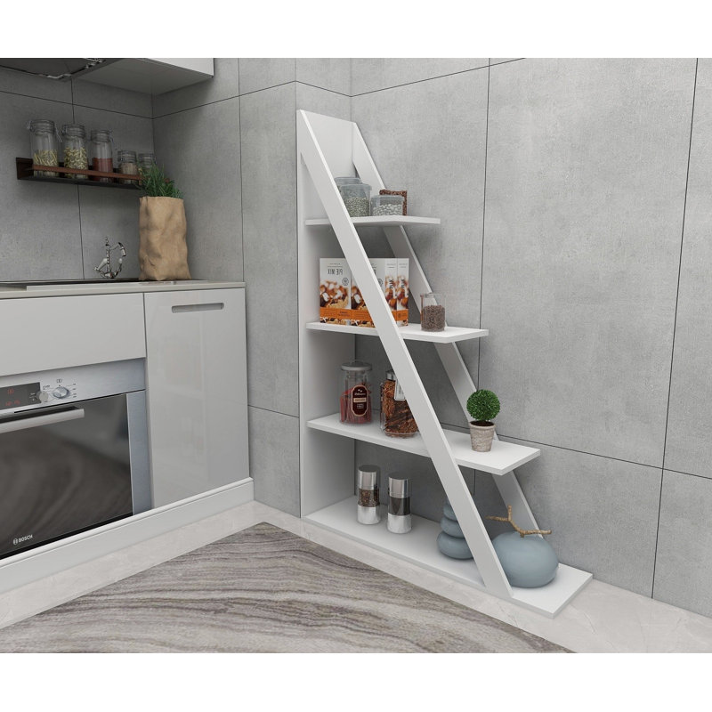 Ofrath Standard Bookcase, 150cm Hx 100cm W x 29.5cm D, White