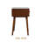 Solid Wood  Nightstand Lux Nightstand with Drawers, 150 lbs Capacity, Table with Storage Drawers-625541158-613858320