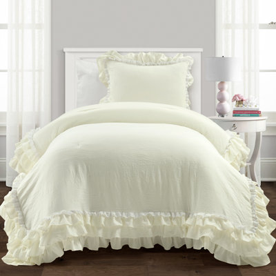 Ivory 3 Piece Duvet Cover Set