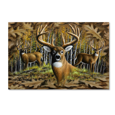« whitetail country », reproduction d’impression sur toile tendue