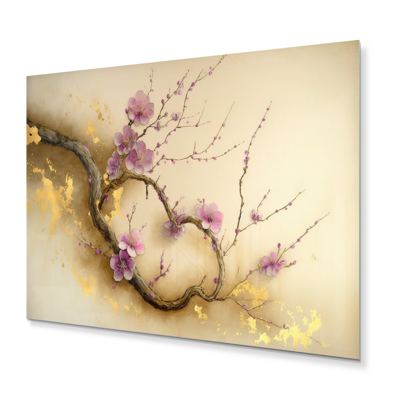 Décoration murale branche de cerisier en fleurs Cottleville, H 12 po x l 20 po x P 1 po
