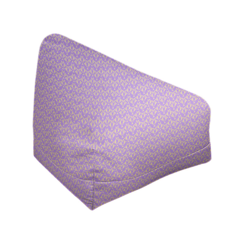 Petite chaise à sacs à billes & Leffel, H 120 po x L 31 po x P 60 po, Mauve / jaune, Rembourrage poly