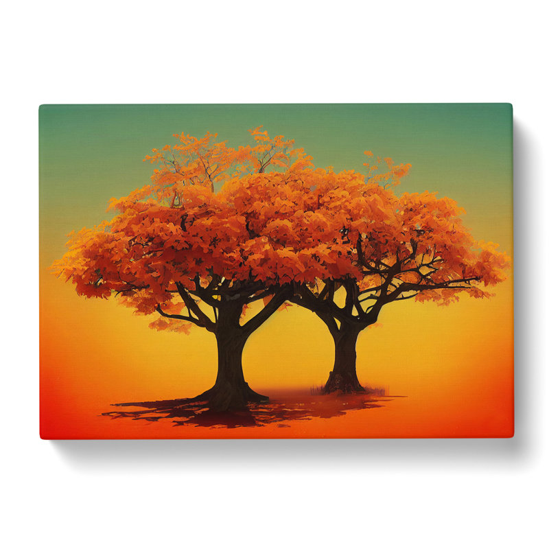 Blooming Trees - Wrapped Canvas Painting, 35cm H x 50cm W x 3cm D