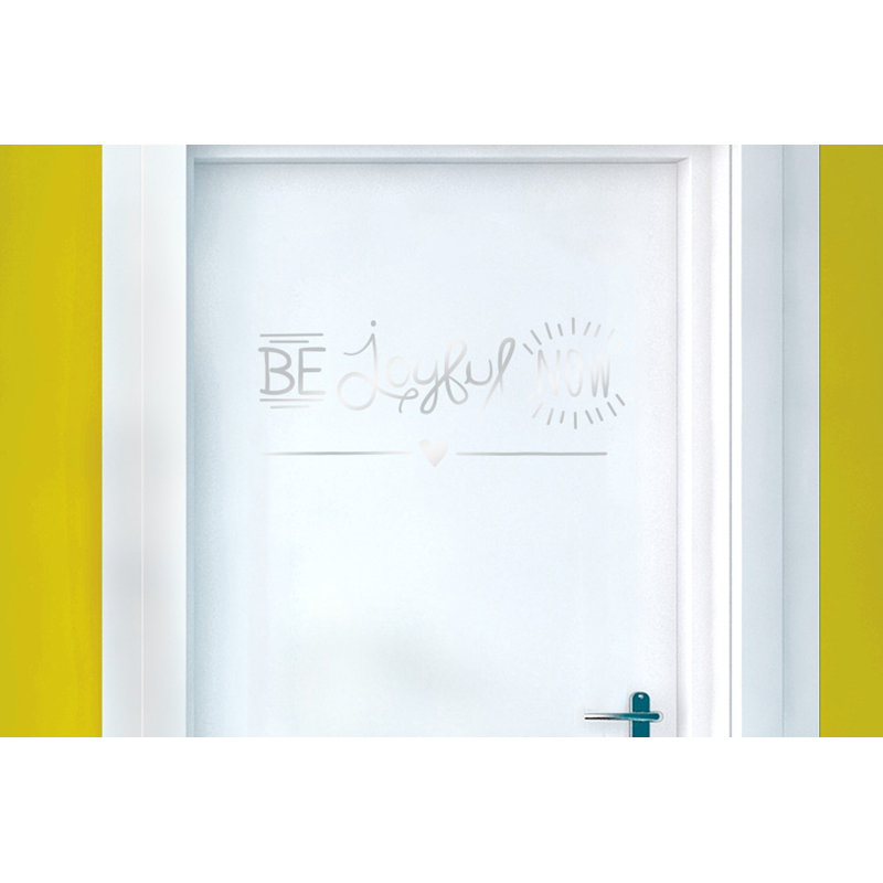 Non-Wall Damaging Wall Decal, Shiny Silver
