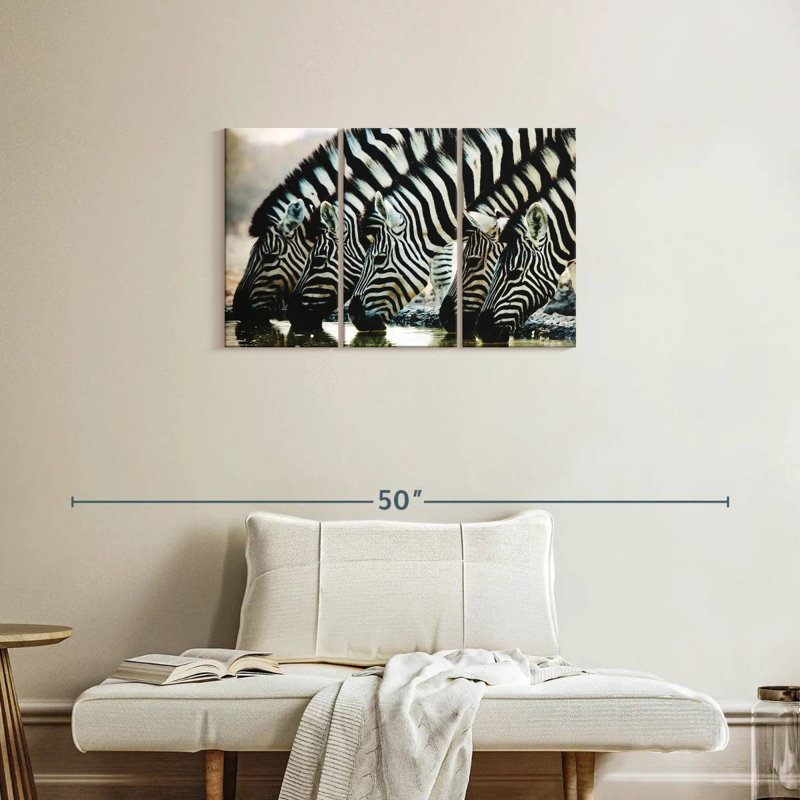 Brampt Scheveningen Zebras, 20" H x 33" W