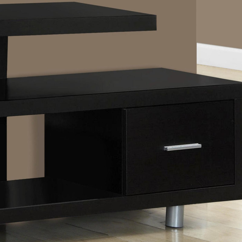 Contemporary TV Stand with Spacious Storage and Stylish Design for Living Room, 24"H x 60"L x 15.75"W, Espresso