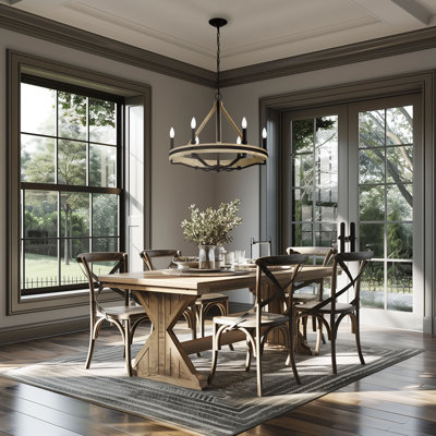 6 LIGHT CHANDELIER