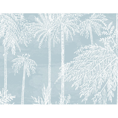 Floral Grass Cloth Wallpaper Roll