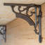 Hammer & Tongs - Ornate Iron Shelf Bracket - Black-90611505