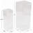 Acrylic Plastic Minimalistic Pedestal Table With Various Sizes