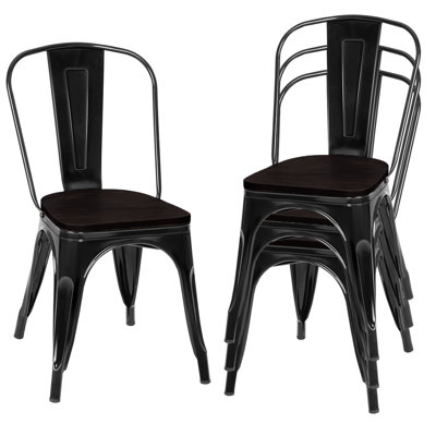 Somnus 45cm H Side Chair in Black