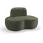 Chaise rembourrée en velours Swerve-1425424403