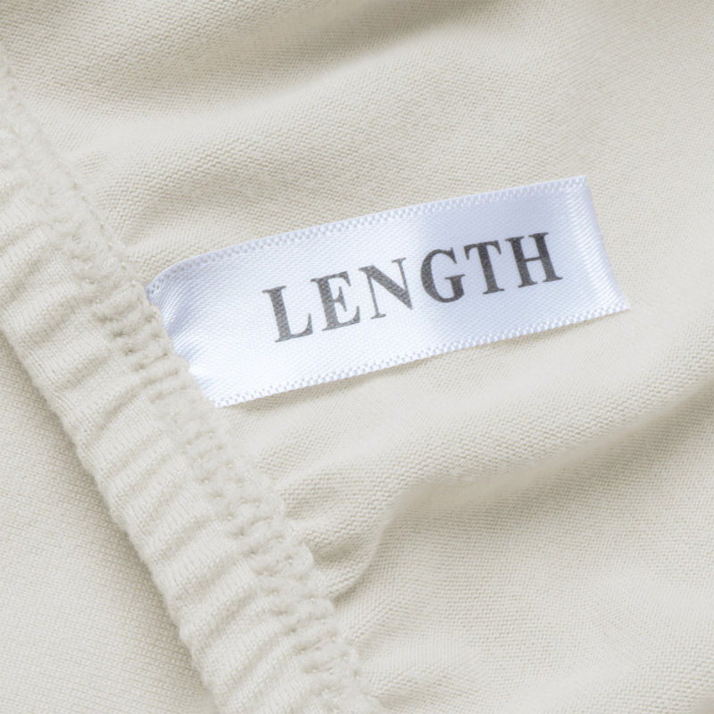 Full Beige Jersey Knit StretchWrap Box Spring Cover