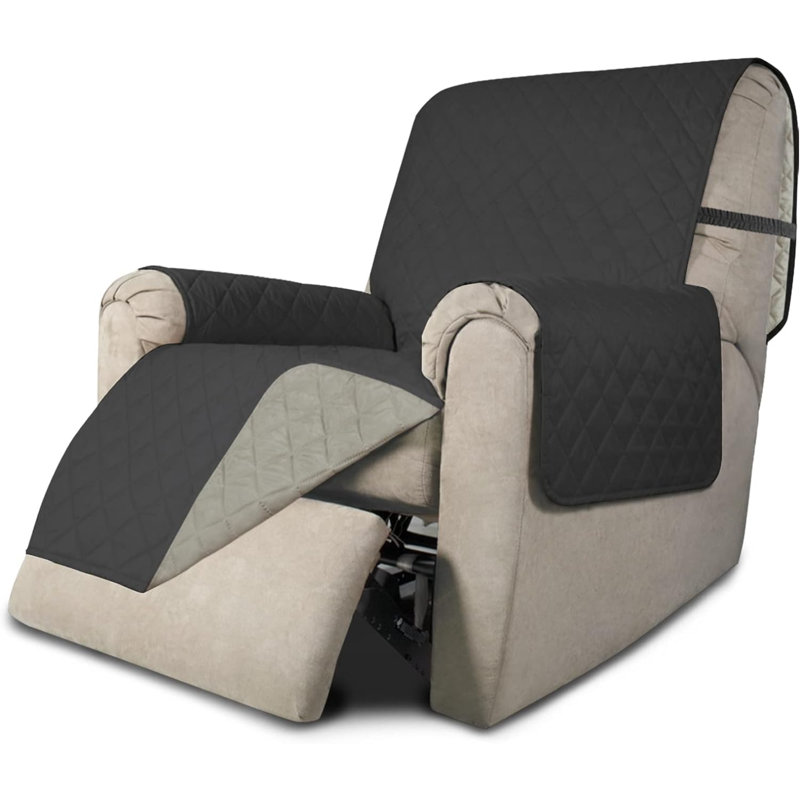 Housse de fauteuil inclinable réversible Easy-Going Chair, H 4,41 po x l 11,73 po x P 11,57 po, Polyester brun / beige