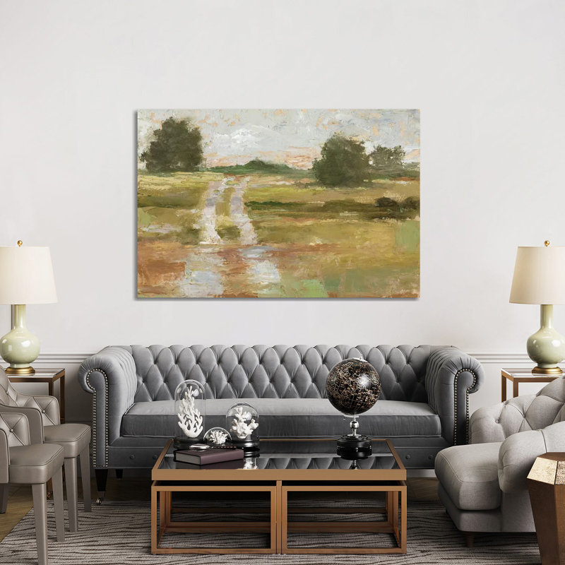 « Back Country Road II » par Ethan Harper, reproduction d’art, H 40 po x l 60 po x 1,5 po, Toile tendue, Pas de tapis