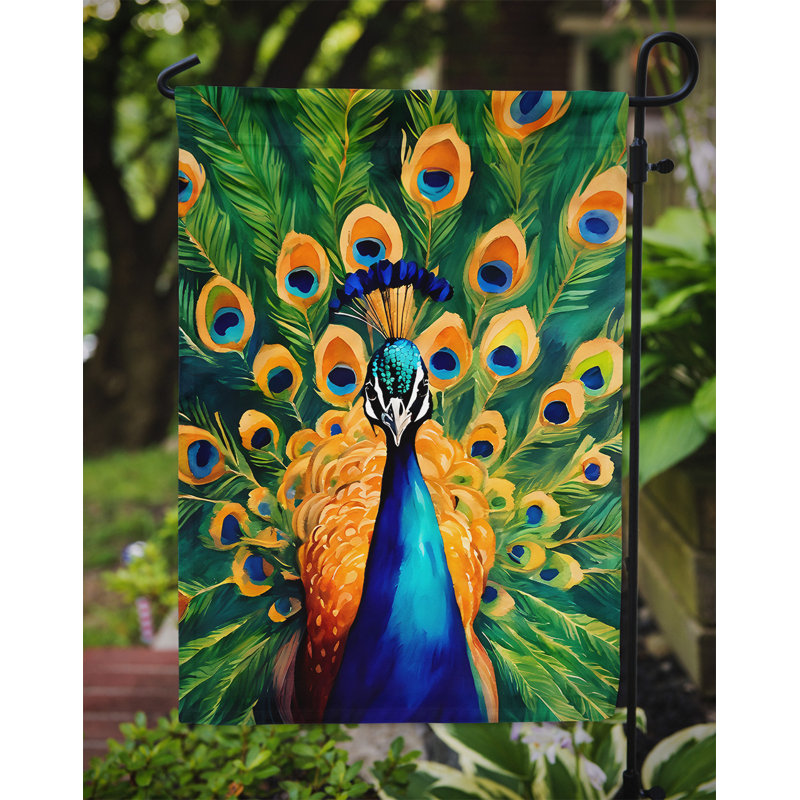 Drapeau de jardin paon_DAC3250